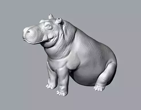 hippopotamus Free 3D model
