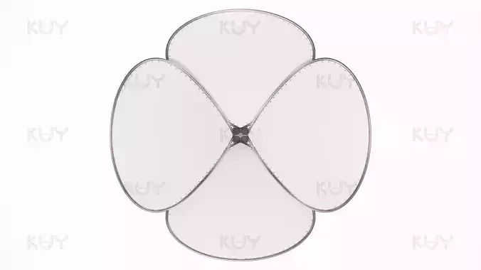 petal module Low-poly 3D model