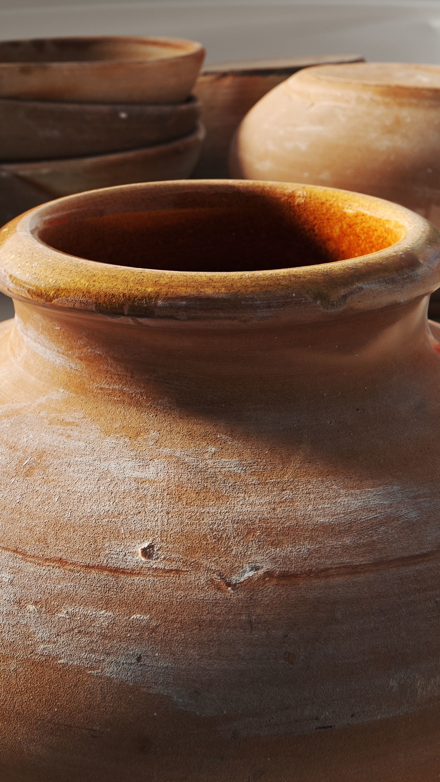 Photoscanned Pot 02 3D model_3