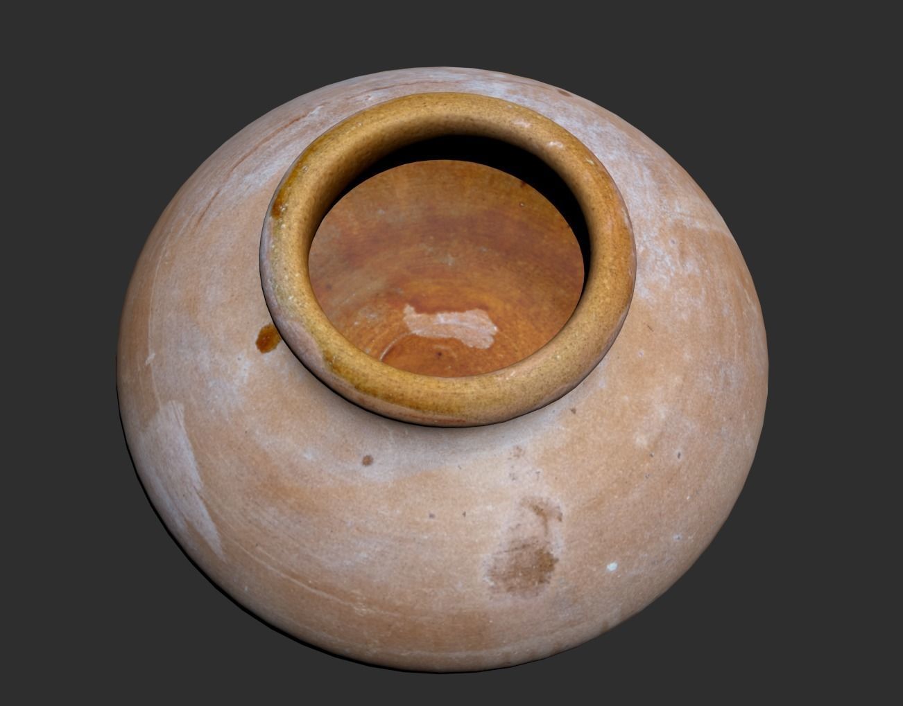 Photoscanned Pot 02 3D model_13