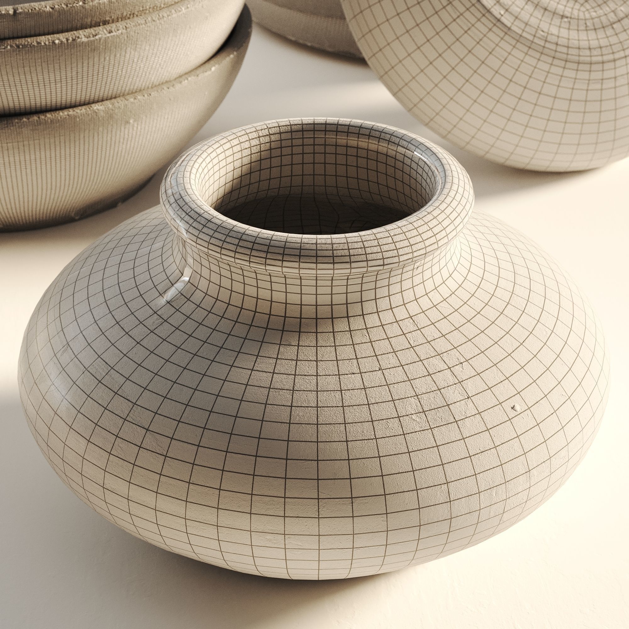Photoscanned Pot 02 3D model_9