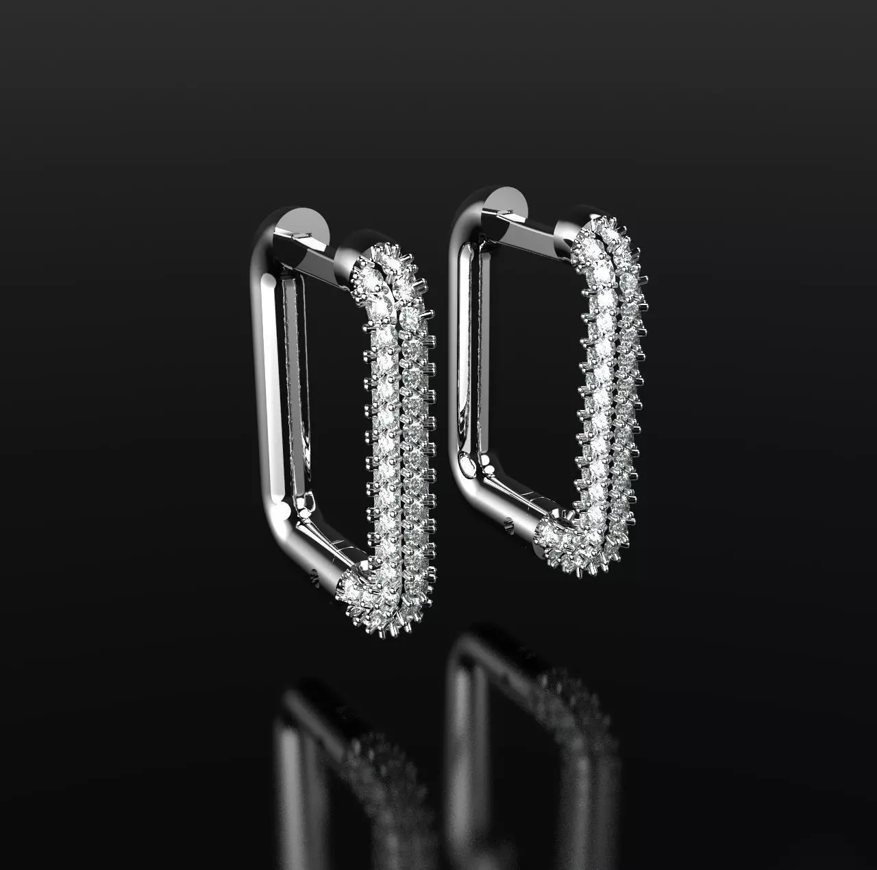 Earrings color 3D print model
