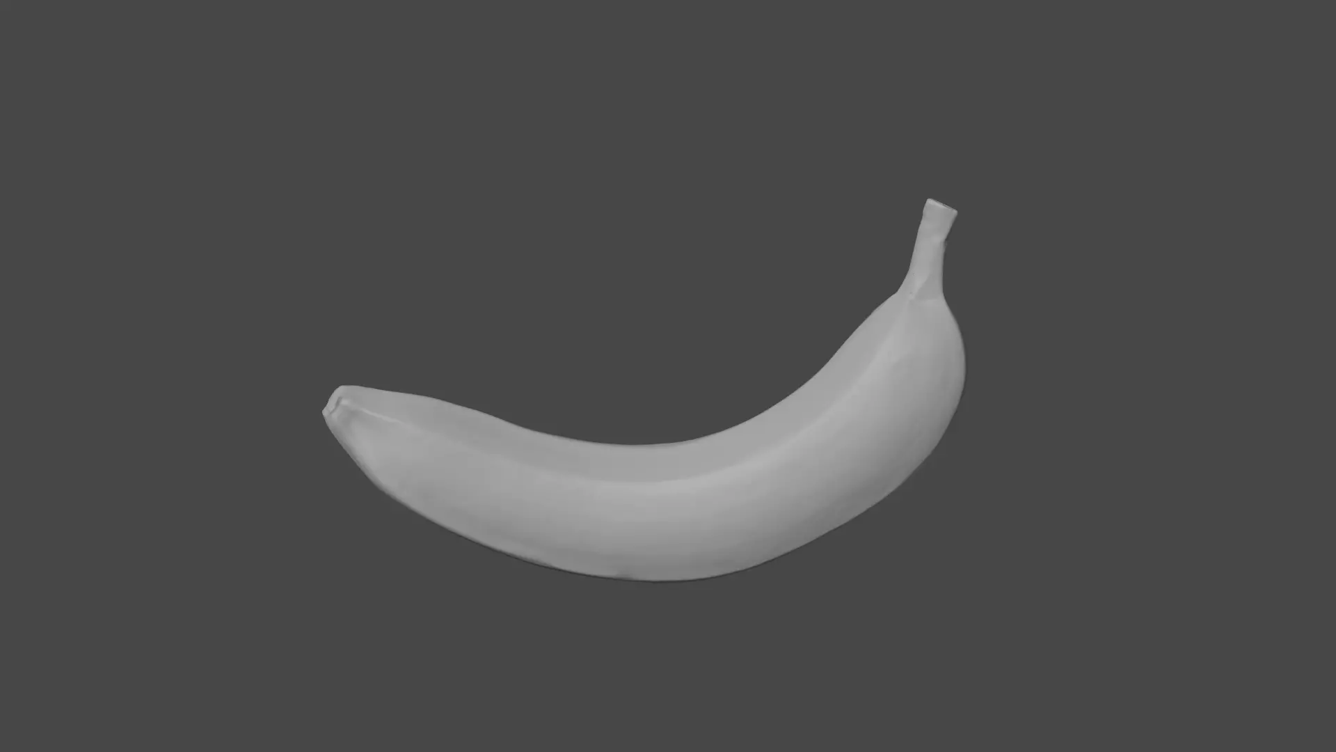 Hyper realistic banana photoscan 3D model