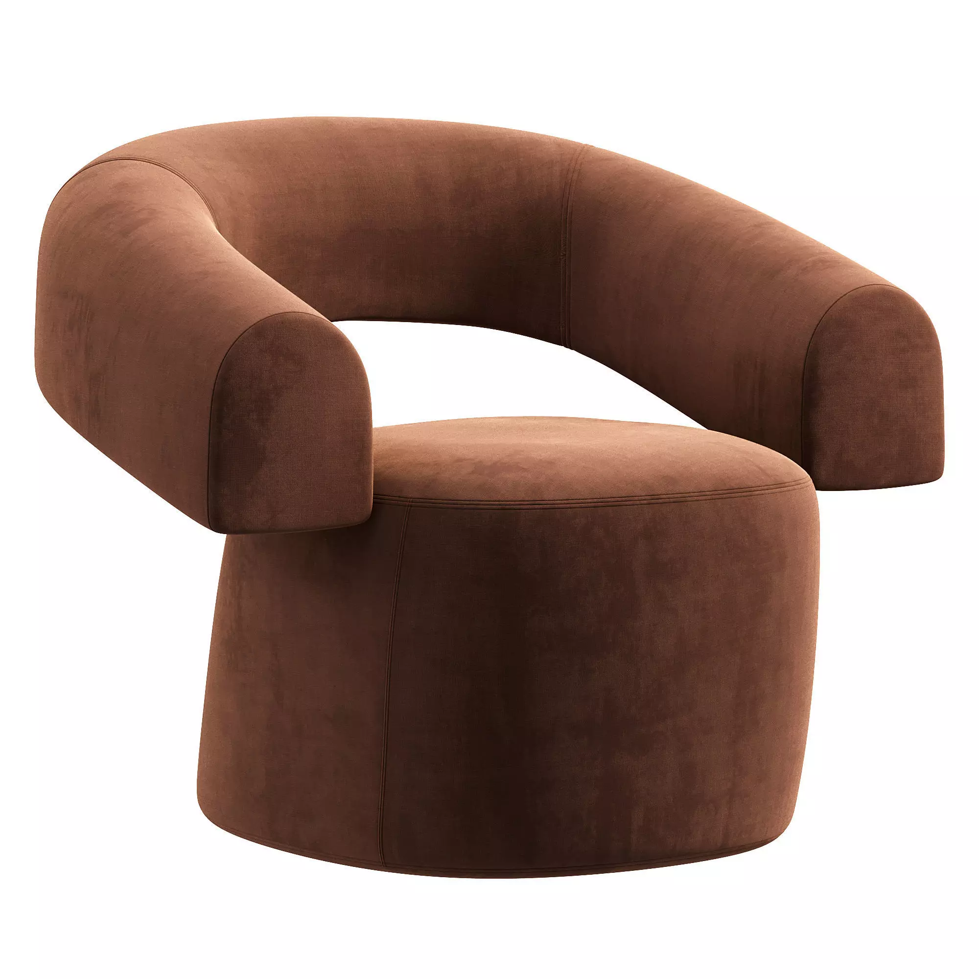 Ruff armchair by Patricia Urquiola 3D model