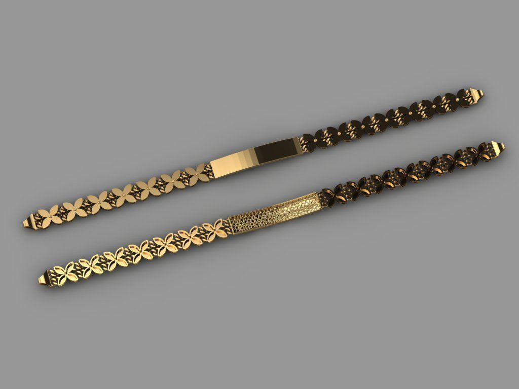 chain - gold chain  3D print model_1