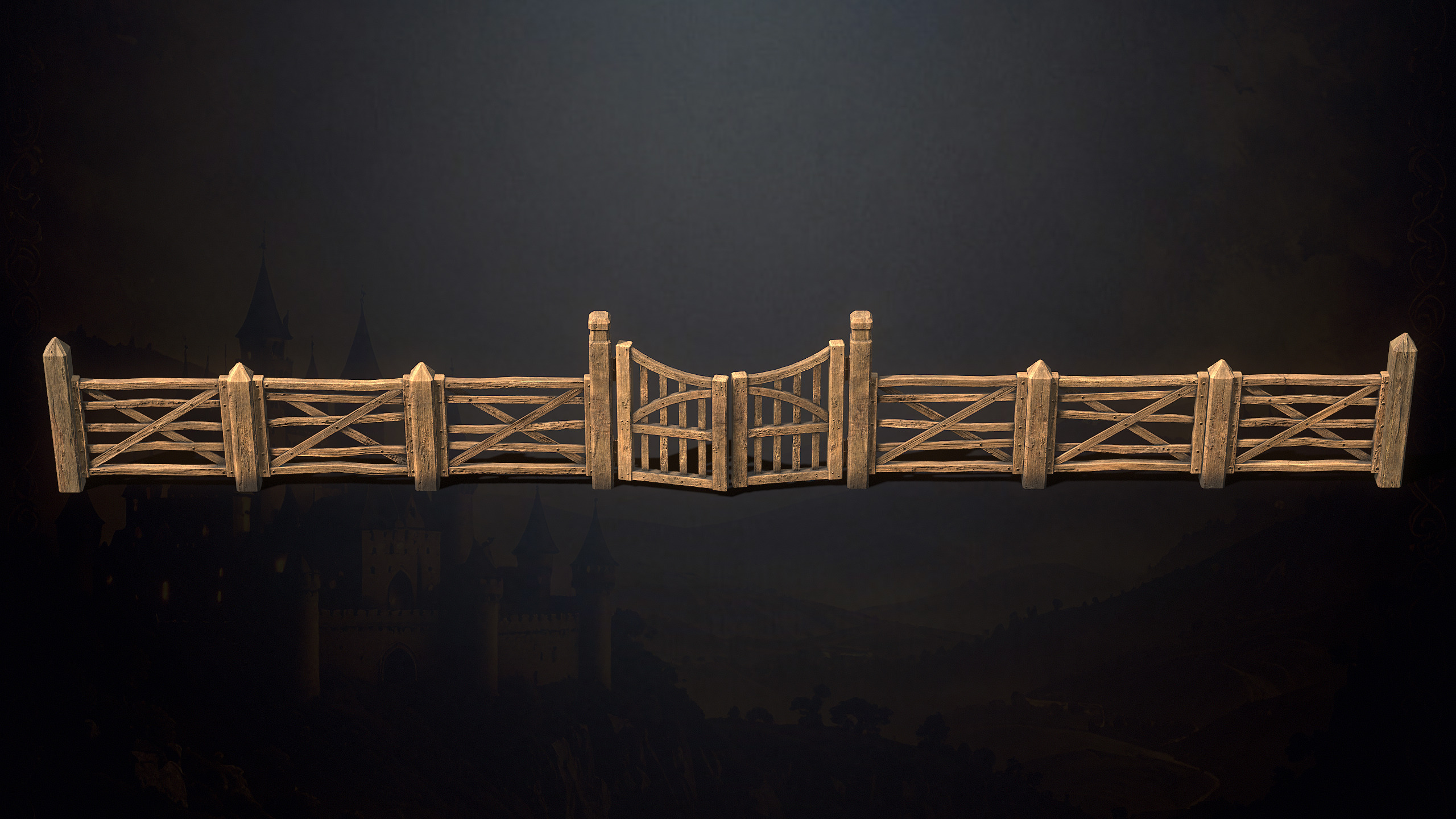 Medieval Fantasy Buildings Low-poly 3D model_33