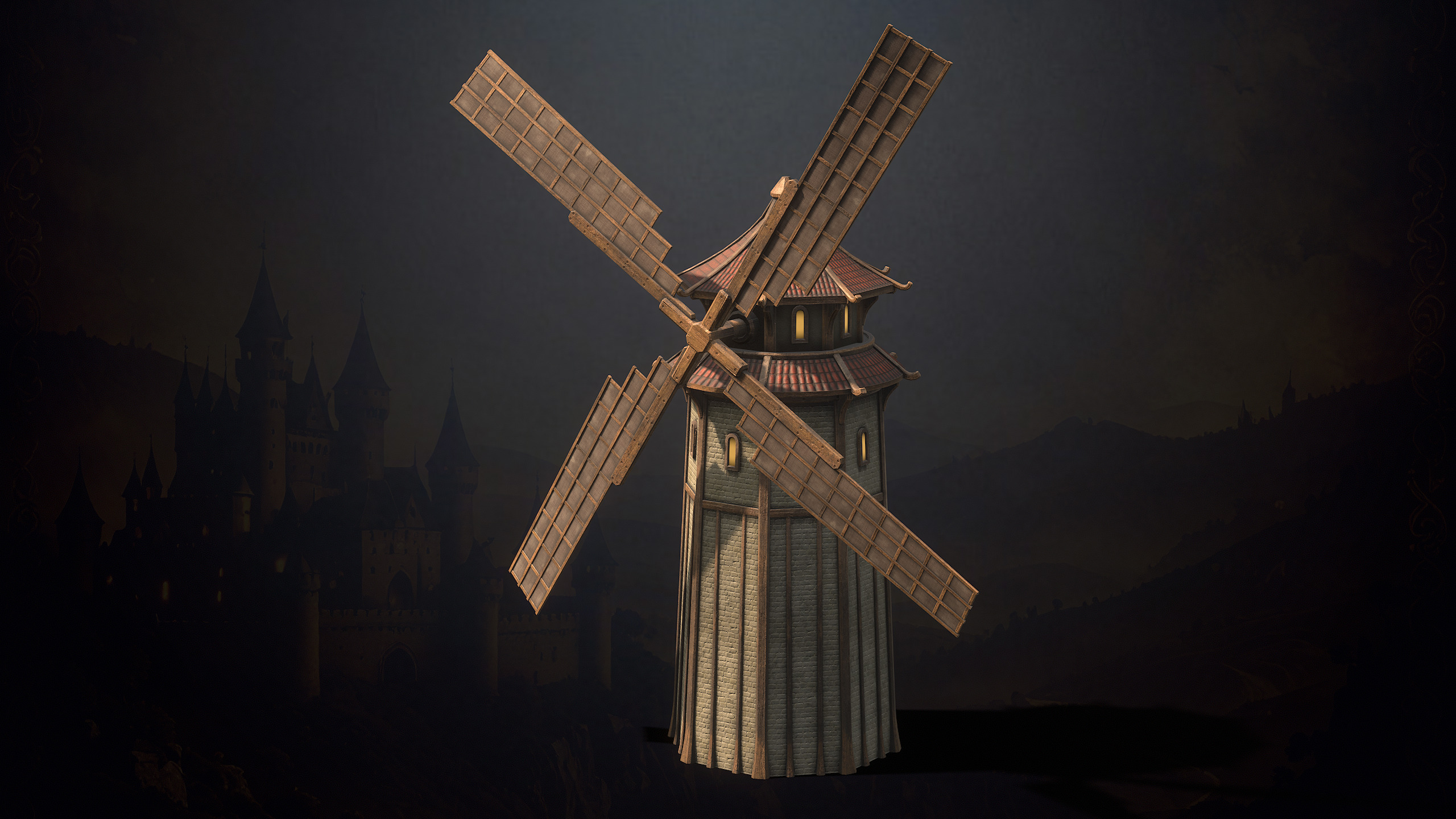 Medieval Fantasy Buildings Low-poly 3D model_21