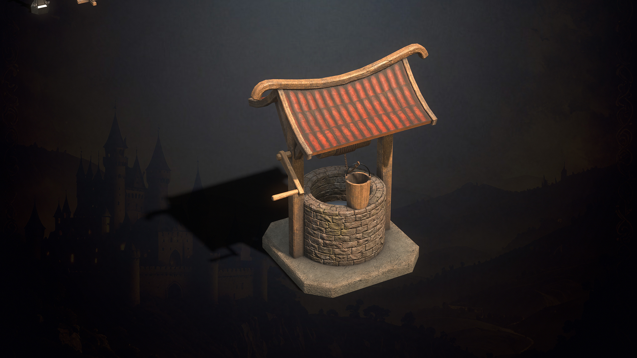 Medieval Fantasy Buildings Low-poly 3D model_30