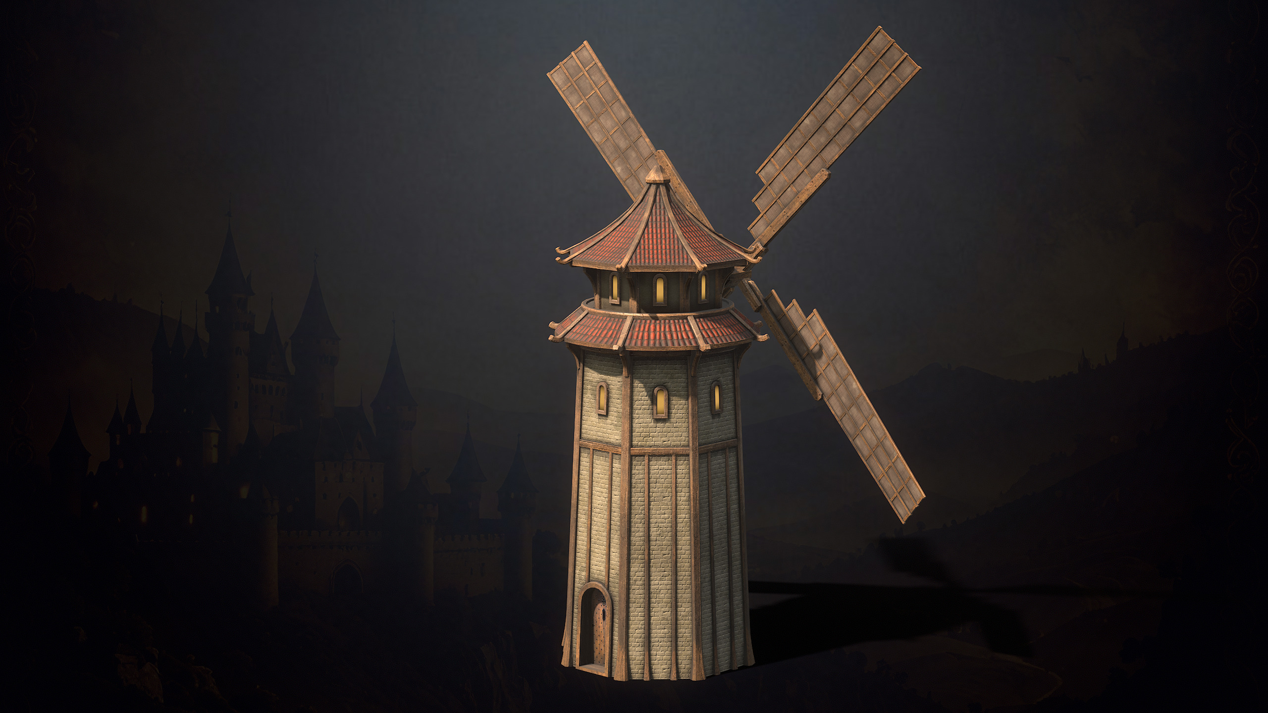 Medieval Fantasy Buildings Low-poly 3D model_22
