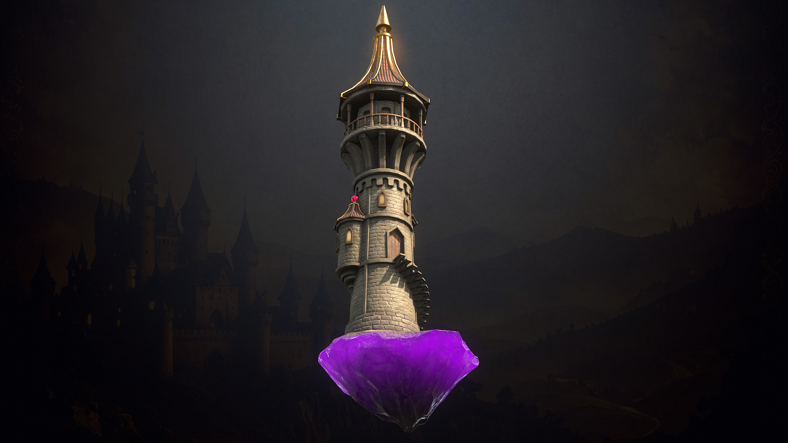 Medieval Fantasy Buildings Low-poly 3D model_27