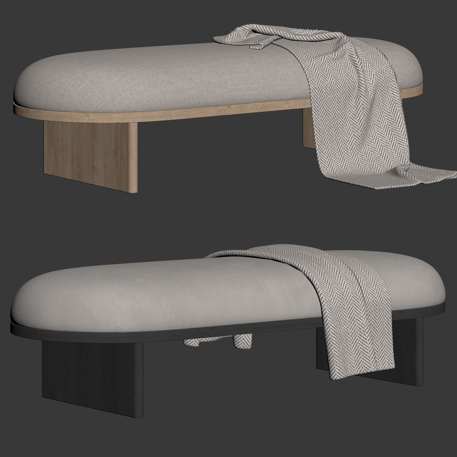 Anza Bench 160 3D model_6
