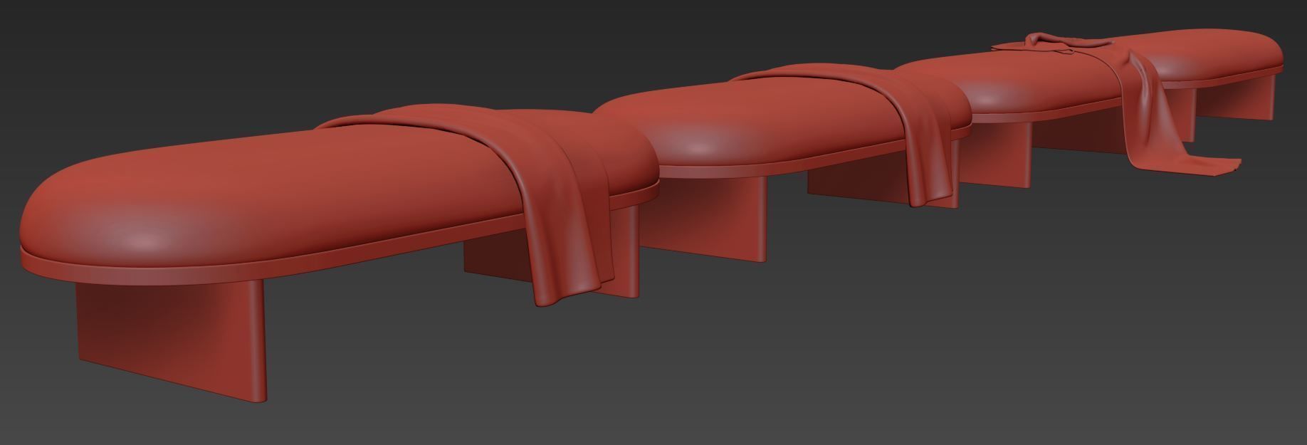 Anza Bench 160 3D model_12