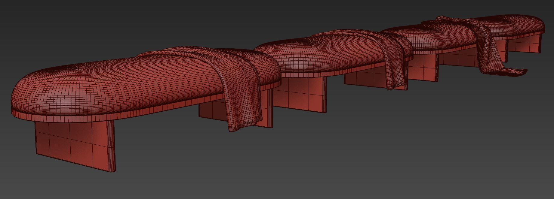 Anza Bench 160 3D model_13