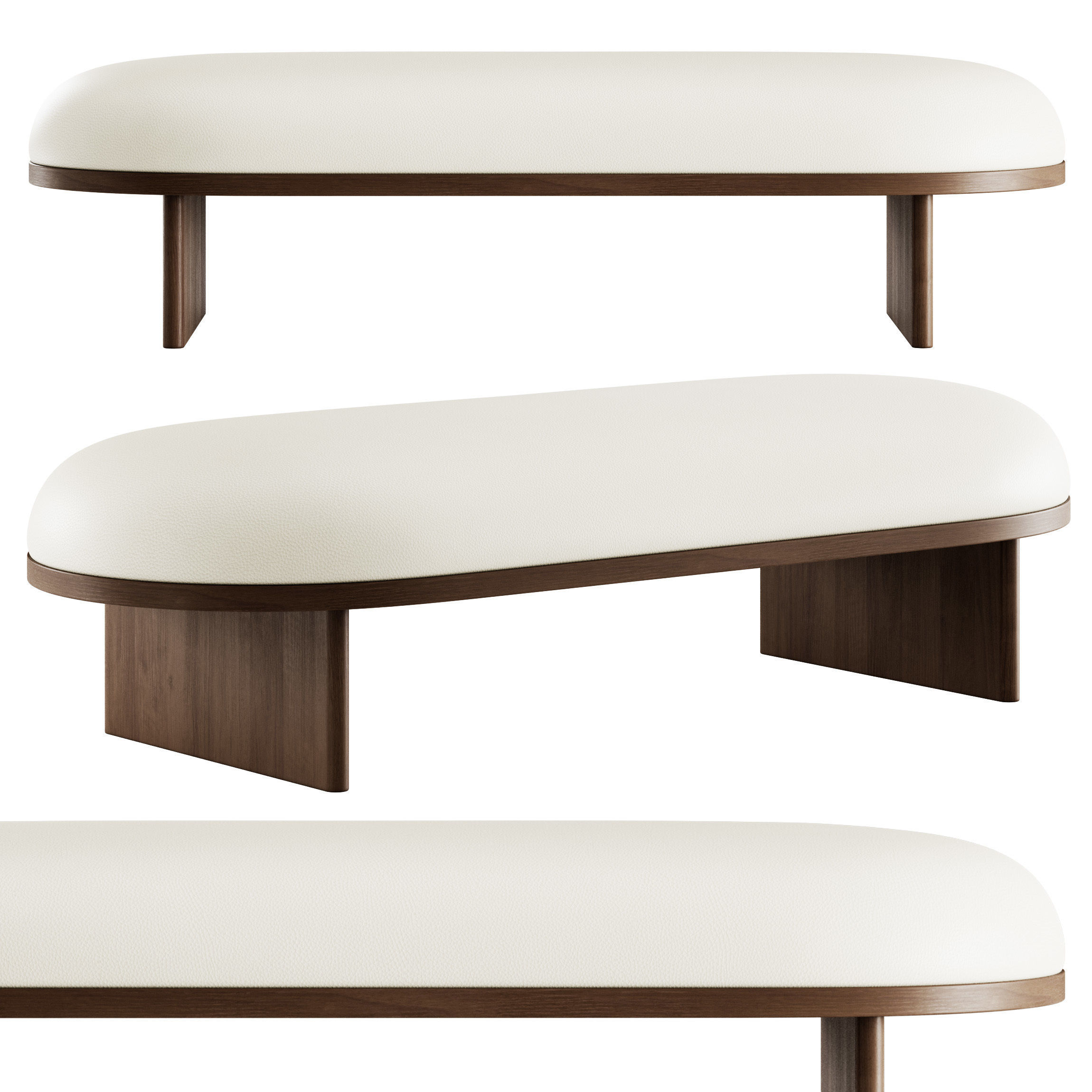 Anza Bench 160 3D model_3