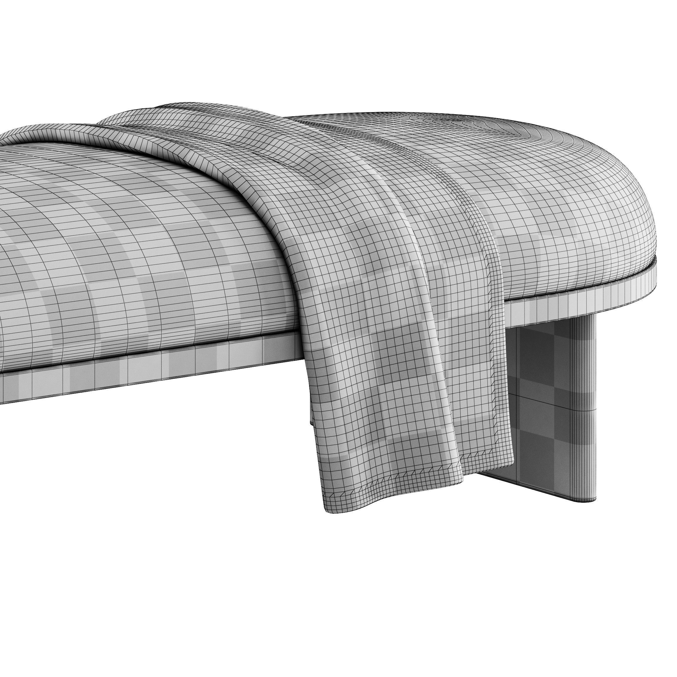 Anza Bench 160 3D model_4