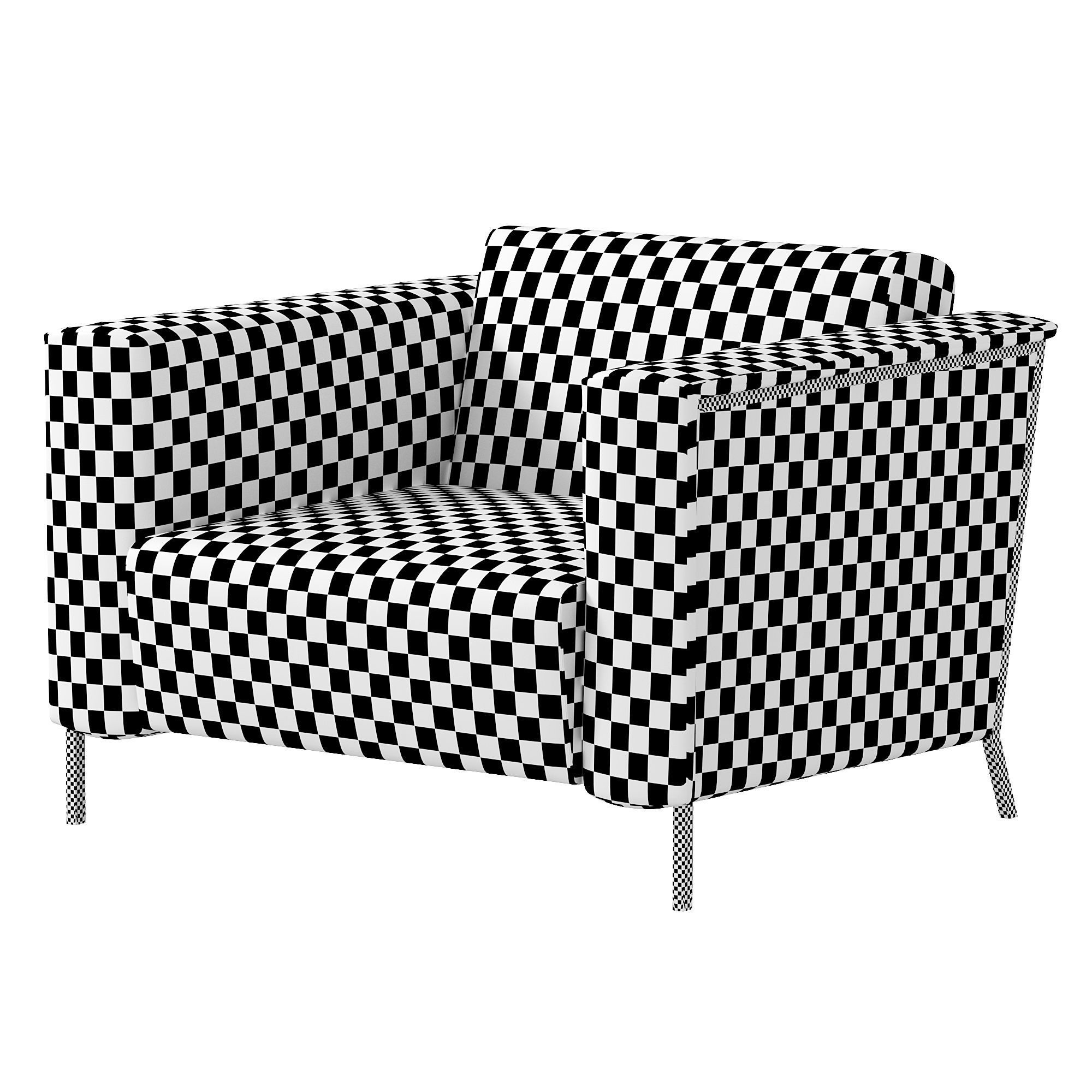 Steel Armchair by  Enrico Franzolini 3D model_4