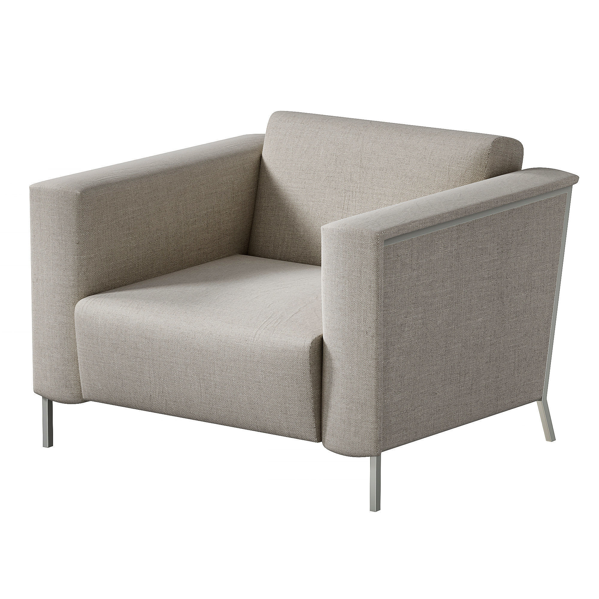 Steel Armchair by  Enrico Franzolini 3D model_2