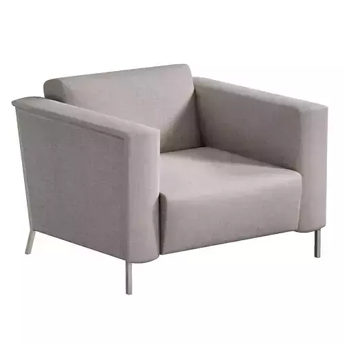 Steel Armchair by  Enrico Franzolini