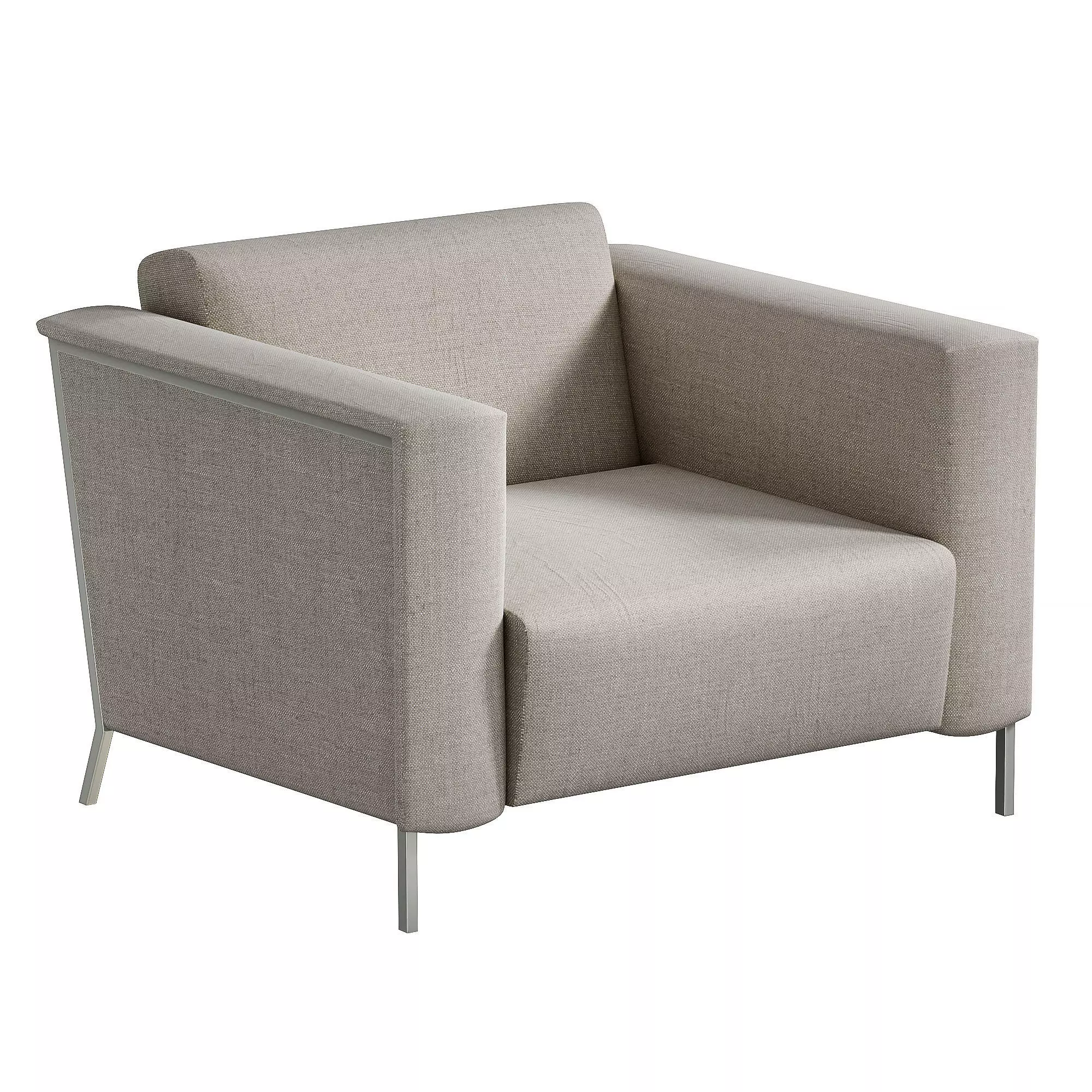 Steel Armchair by  Enrico Franzolini 3D model_0