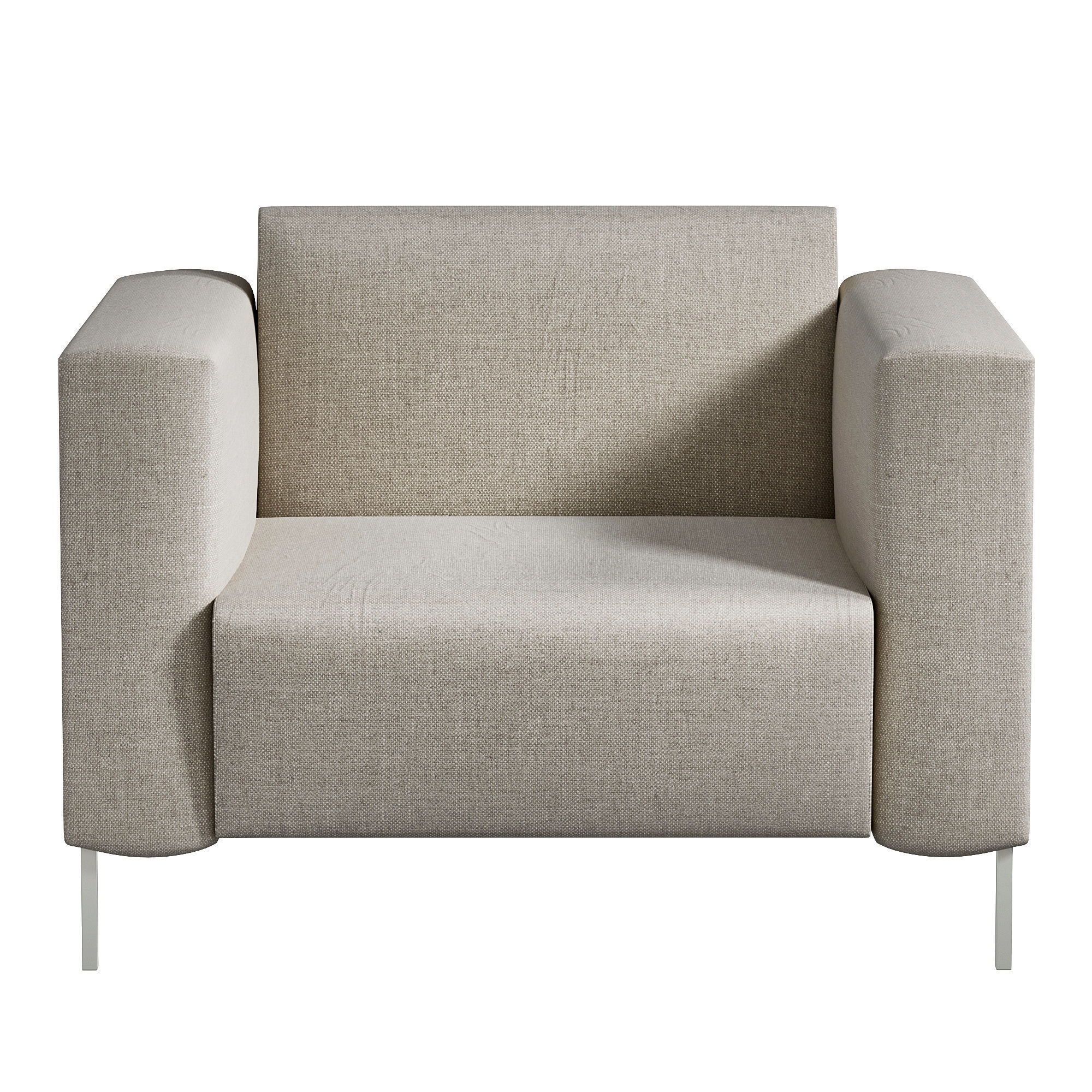 Steel Armchair by  Enrico Franzolini 3D model_1