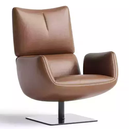 Jalis Lounge Swivel Armchair with Tilt Mechanism