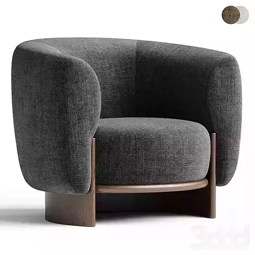 HUG Armchair by Parla design 3D model 3D model