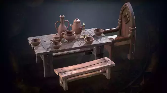 Medieval Vol1 Low-poly 3D model