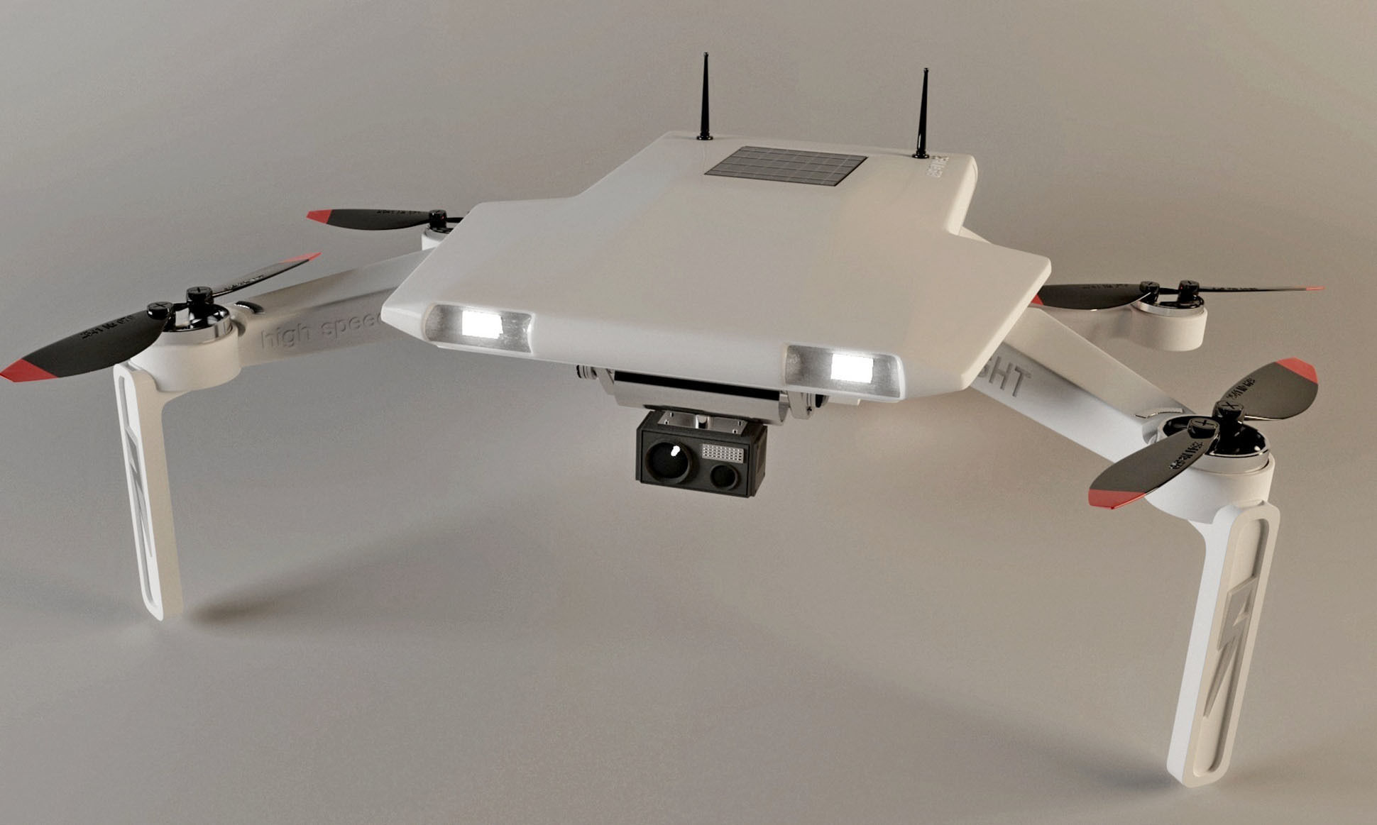 Quadcopter 3D model_1
