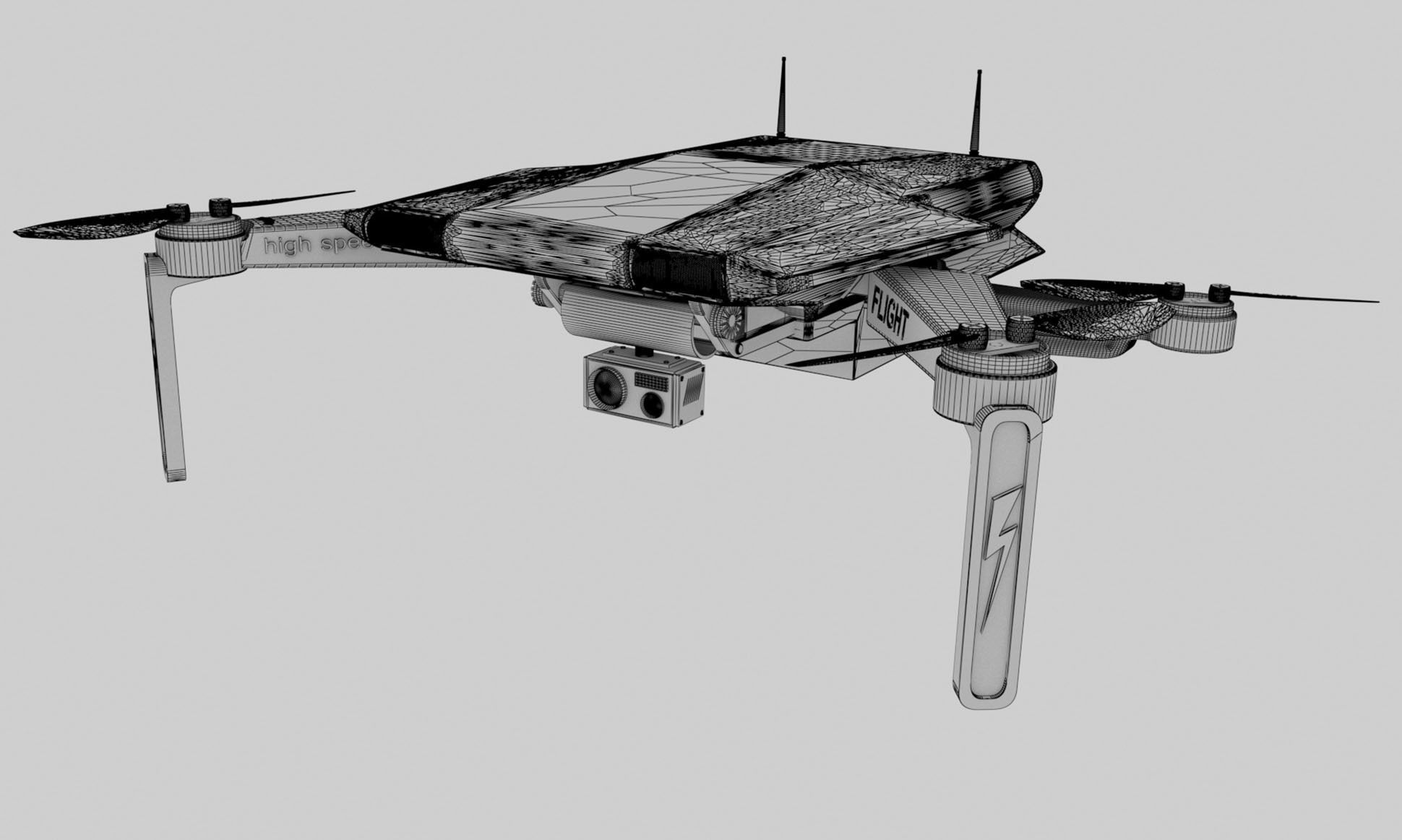 Quadcopter 3D model_10