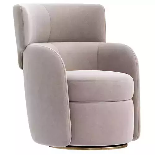 Armchair Ditre Italia Claire Swivel 3d model