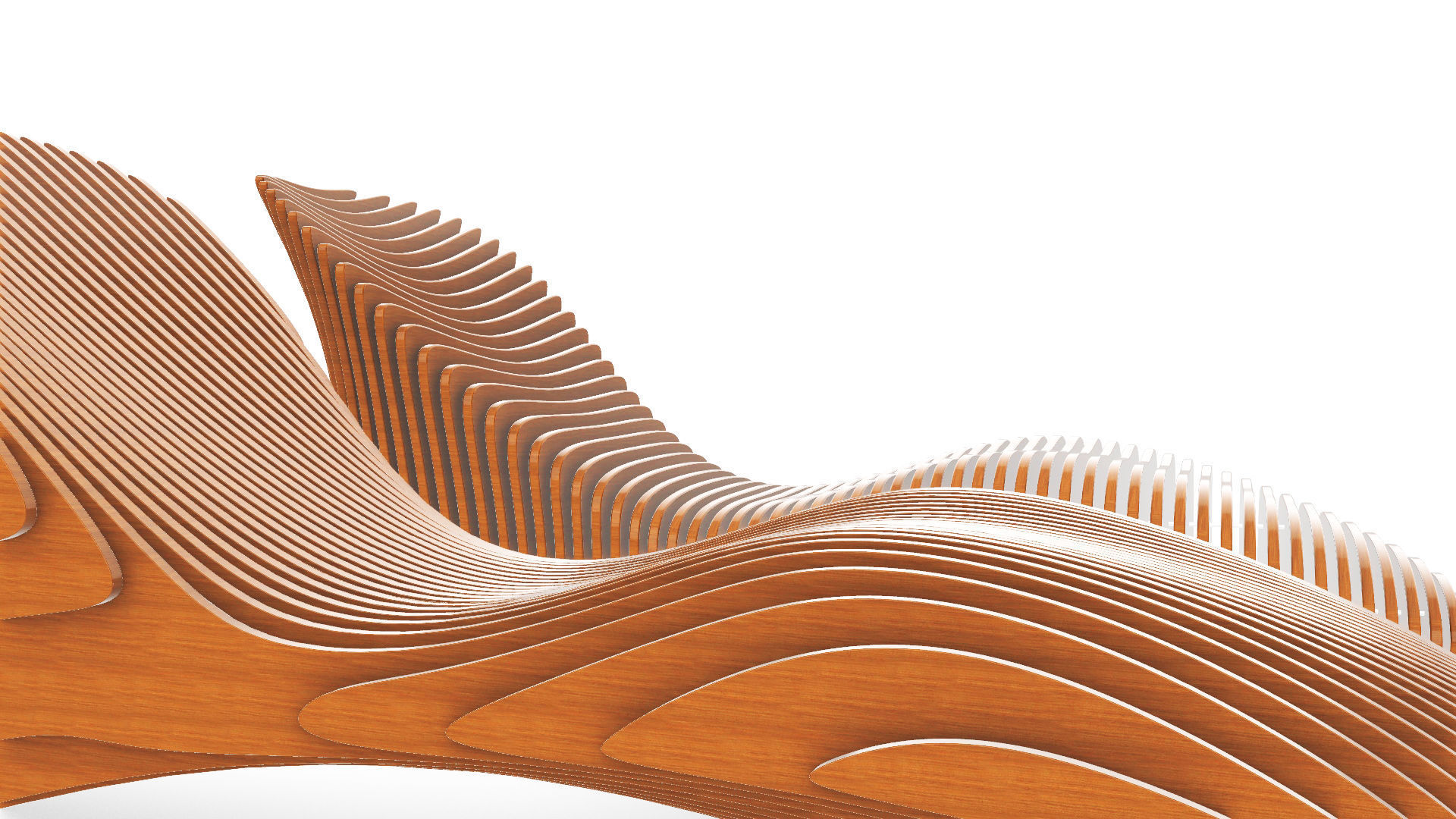 Parametric sun lounger 3D model_6