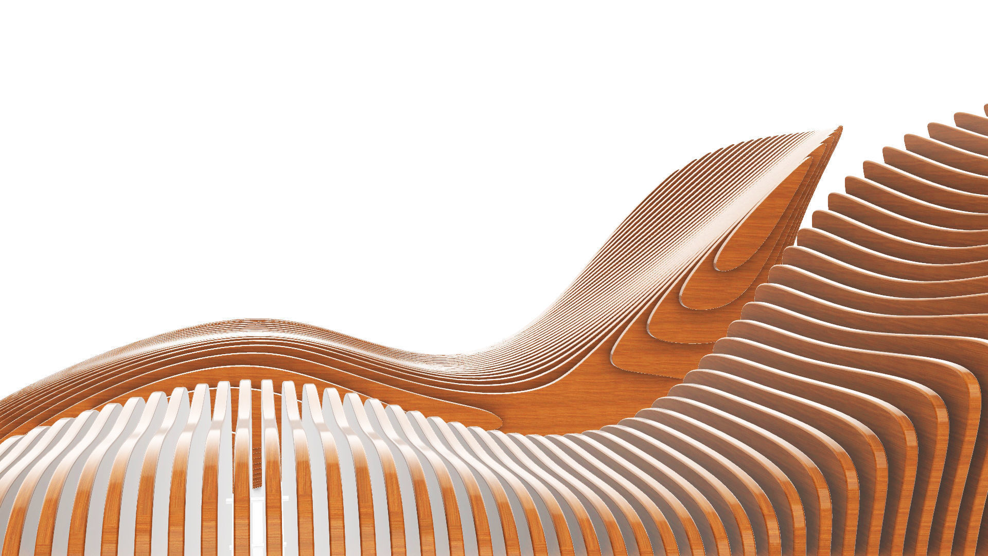 Parametric sun lounger 3D model_7