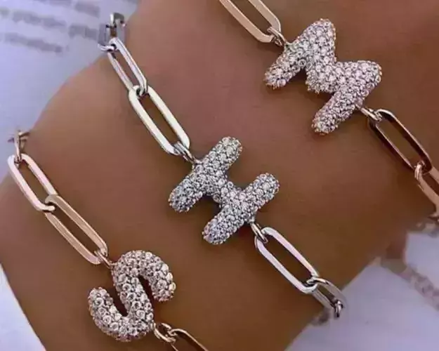 Beautiful lettering with stones