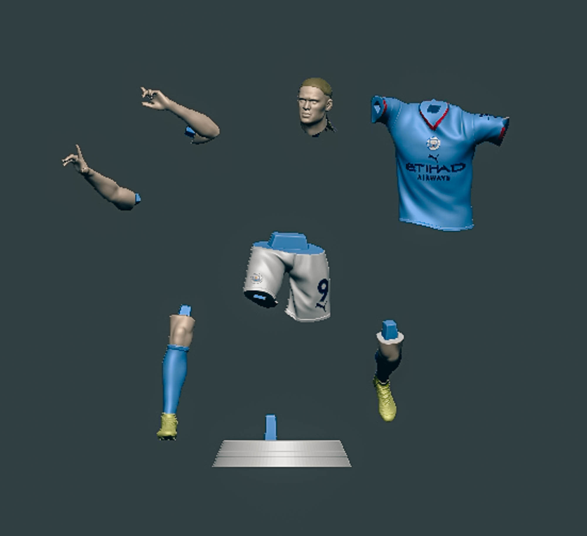 Erling Haaland 3D Printable 3 3D print model_2