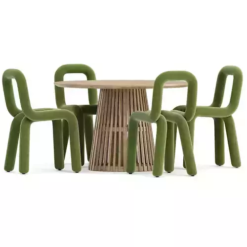 Bold chair and Jeanette Table 3D model