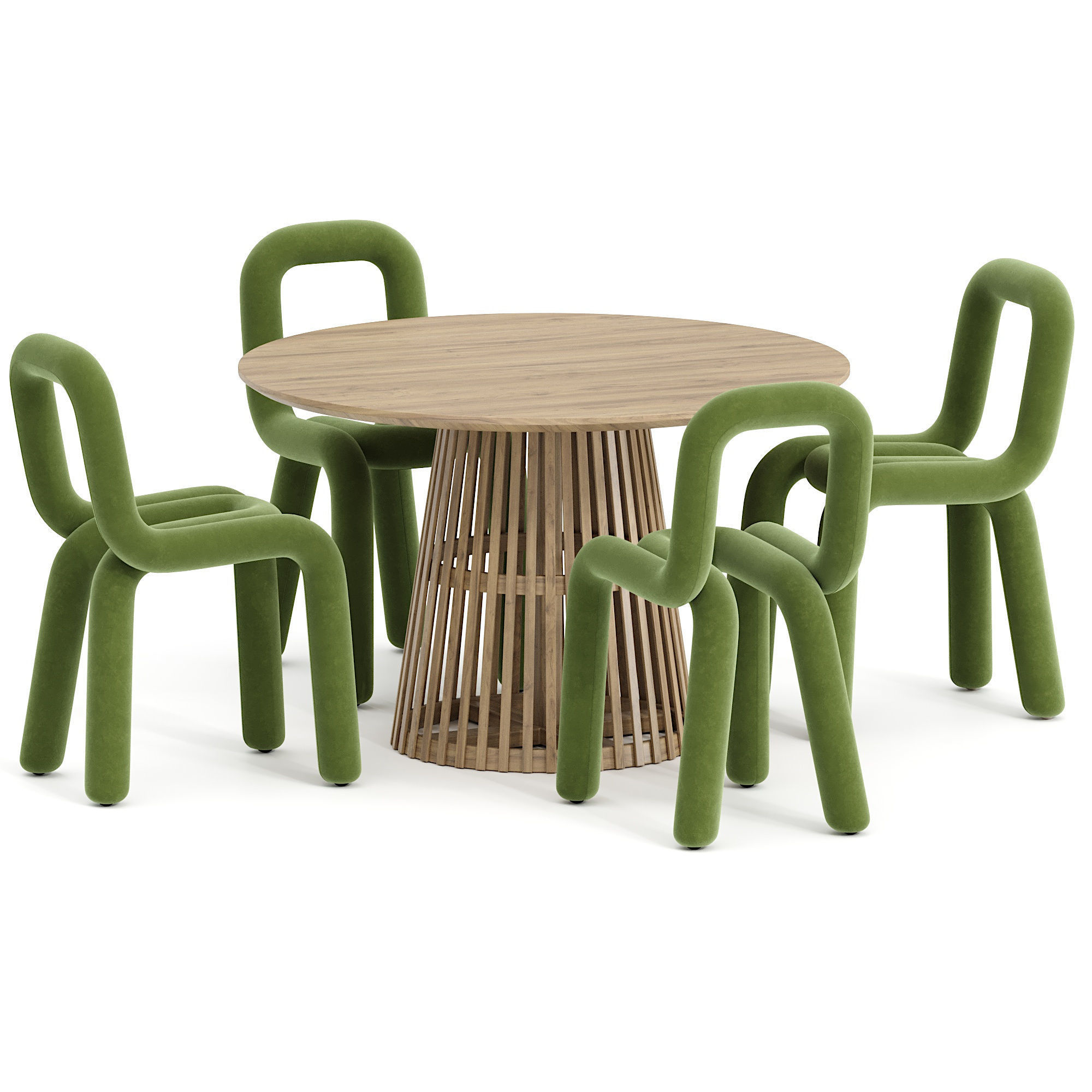 Bold chair and Jeanette Table 3D model_1