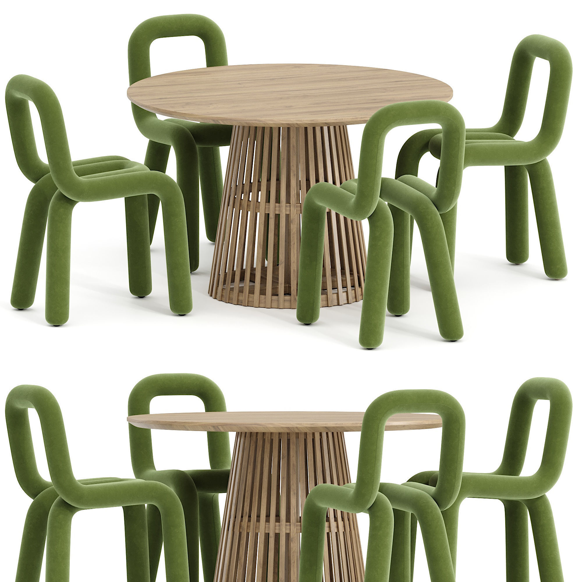 Bold chair and Jeanette Table 3D model_3