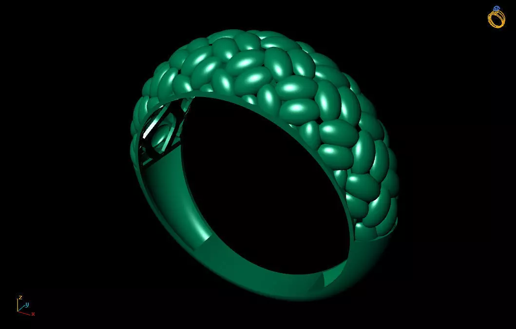 DIANA woman ring 3D print model