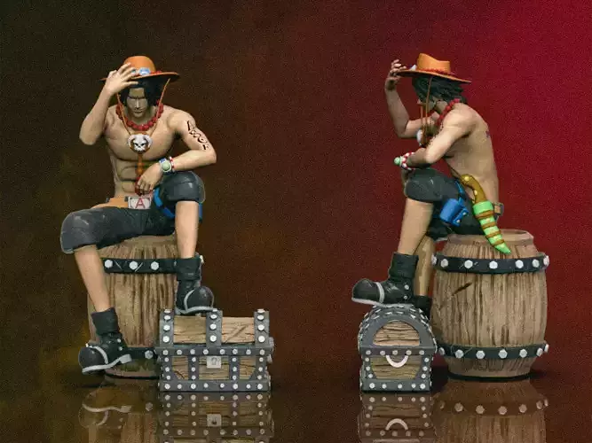 Portgas D  Ace OnePiece 3D Printable  2