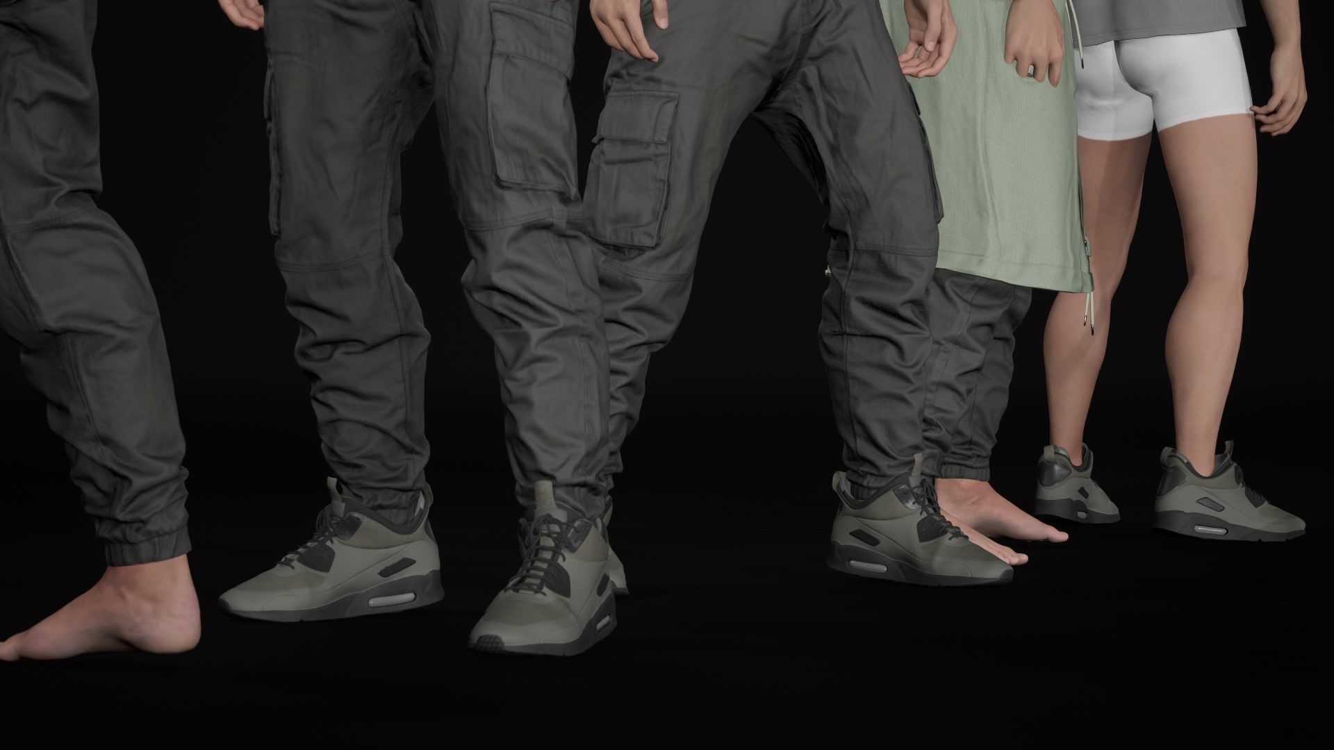 Man - Autumn Outfit 3 - Modular - Rigged Low-poly 3D model_24