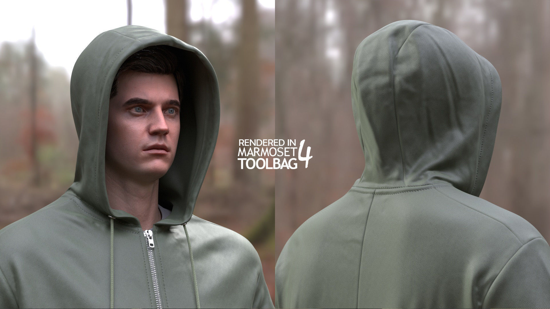 Man - Autumn Outfit 3 - Modular - Rigged Low-poly 3D model_10