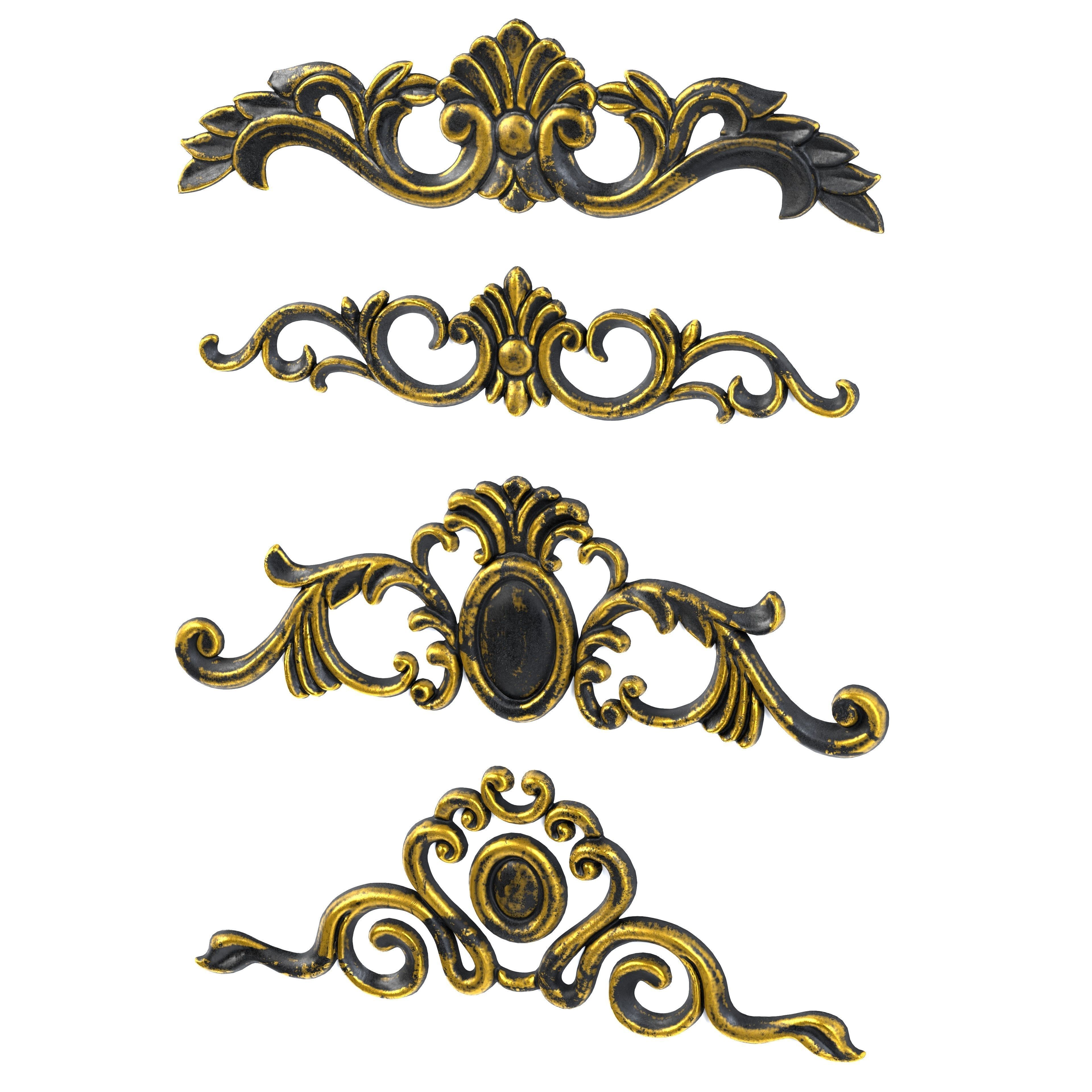 4 Low-Poly Ornament Vol 08-1 Low-poly 3D model_4