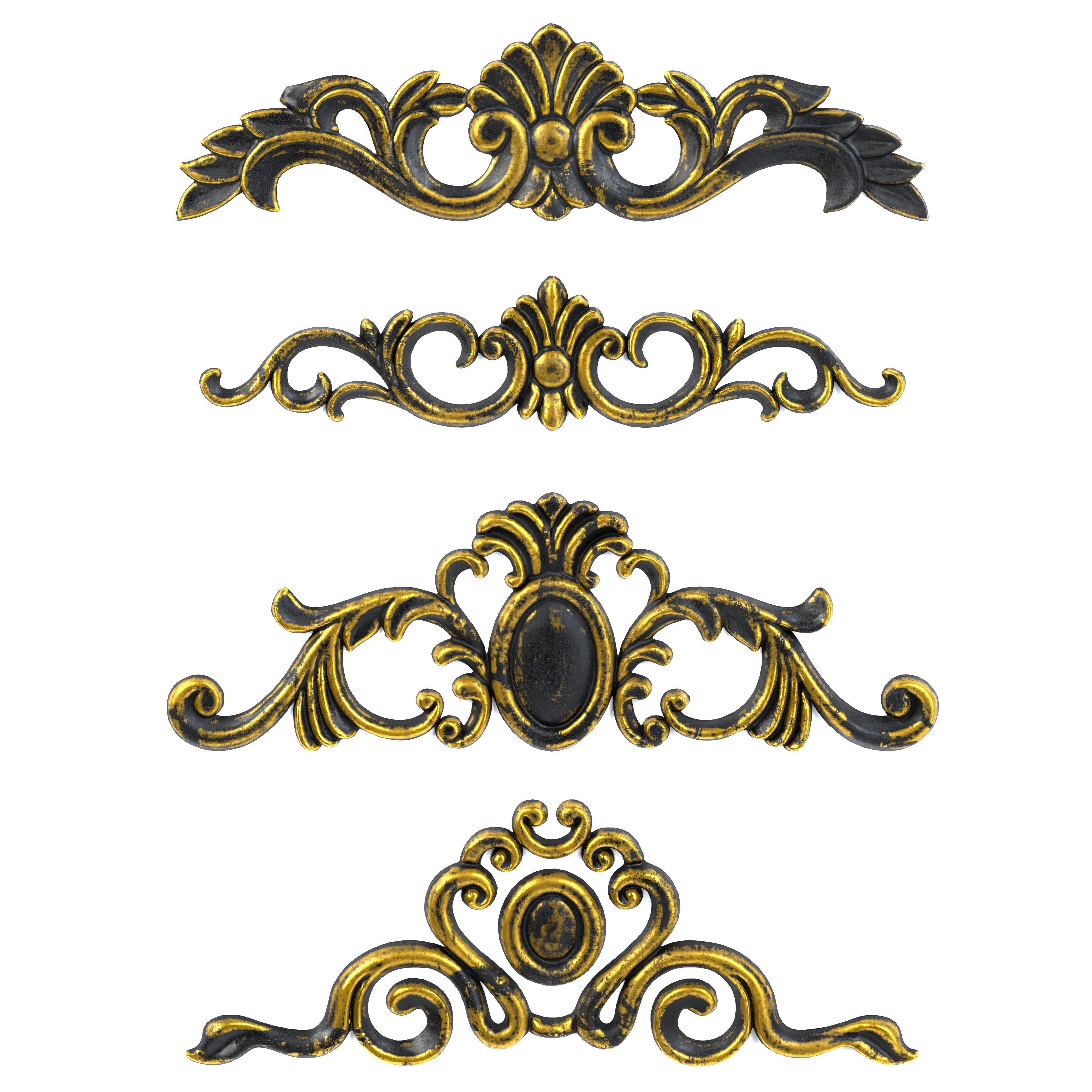 4 Low-Poly Ornament Vol 08-1 Low-poly 3D model_1