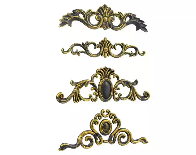 4 Low-Poly Ornament Vol 08-1 Low-poly 3D model