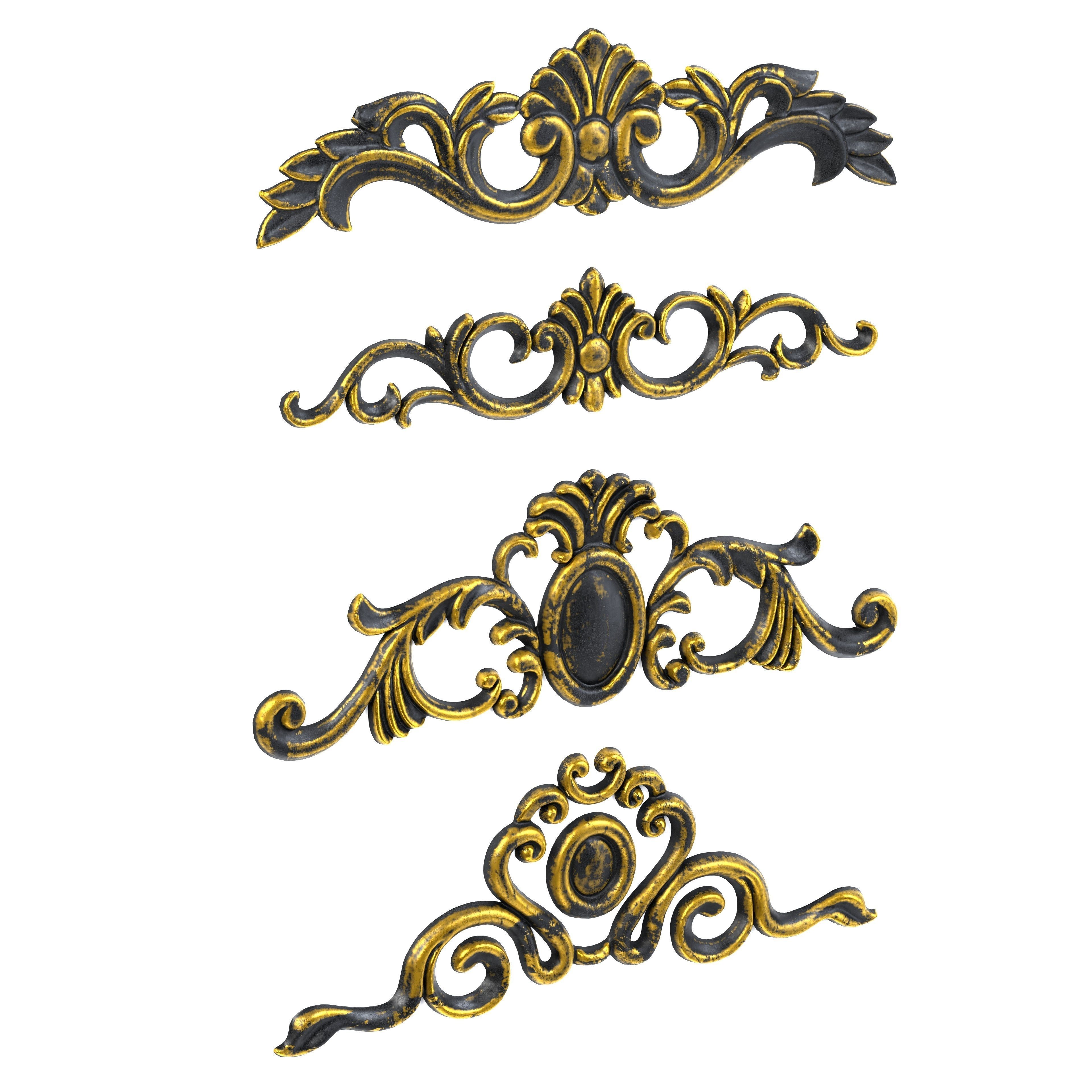 4 Low-Poly Ornament Vol 08-1 Low-poly 3D model_3