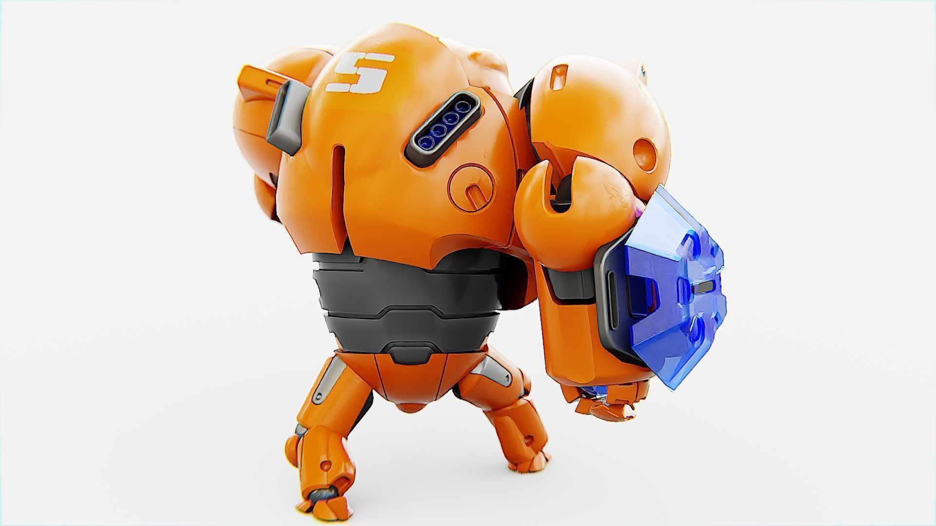 BATTLE DROID ECHO-MAX RIGGED 3D model_11