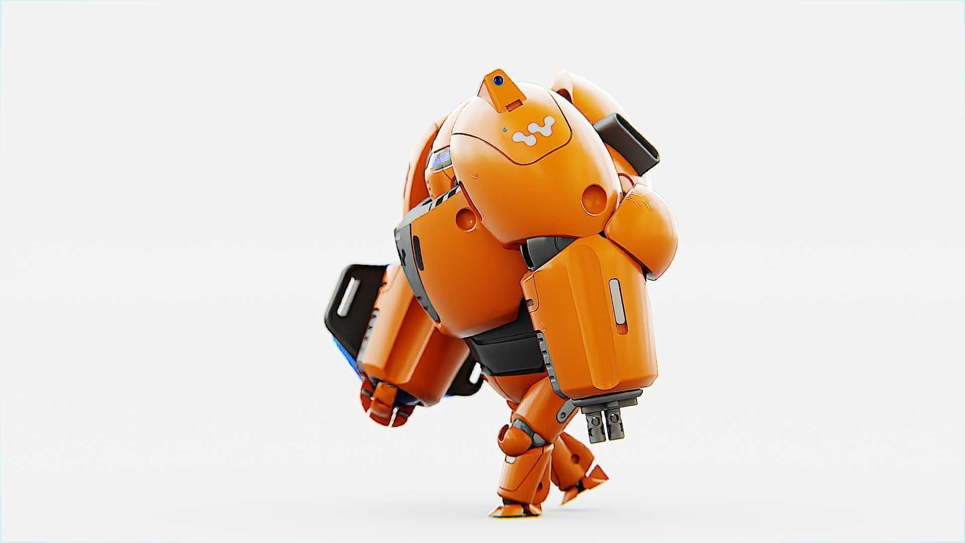 BATTLE DROID ECHO-MAX RIGGED 3D model_23