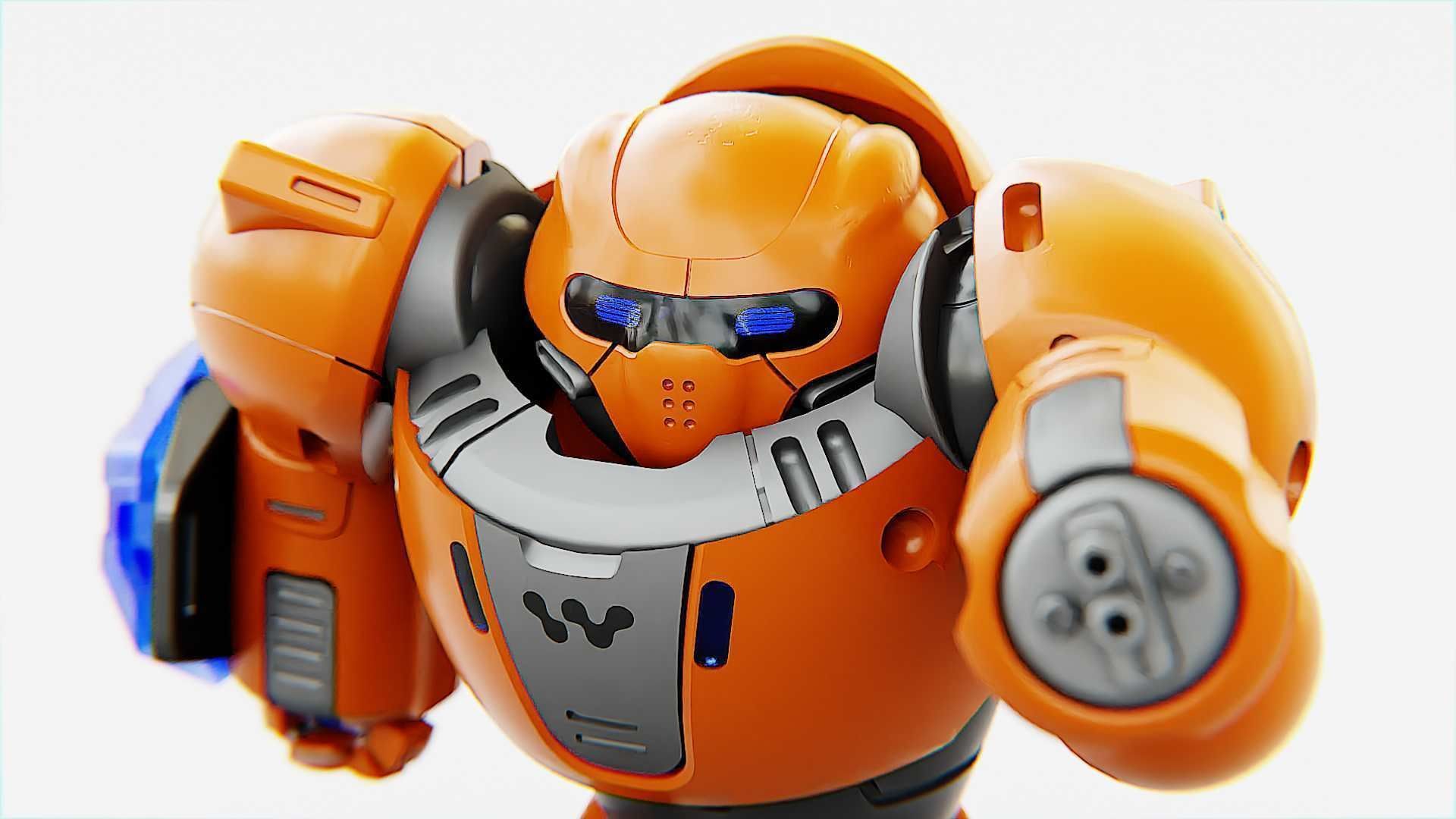 BATTLE DROID ECHO-MAX RIGGED 3D model_21