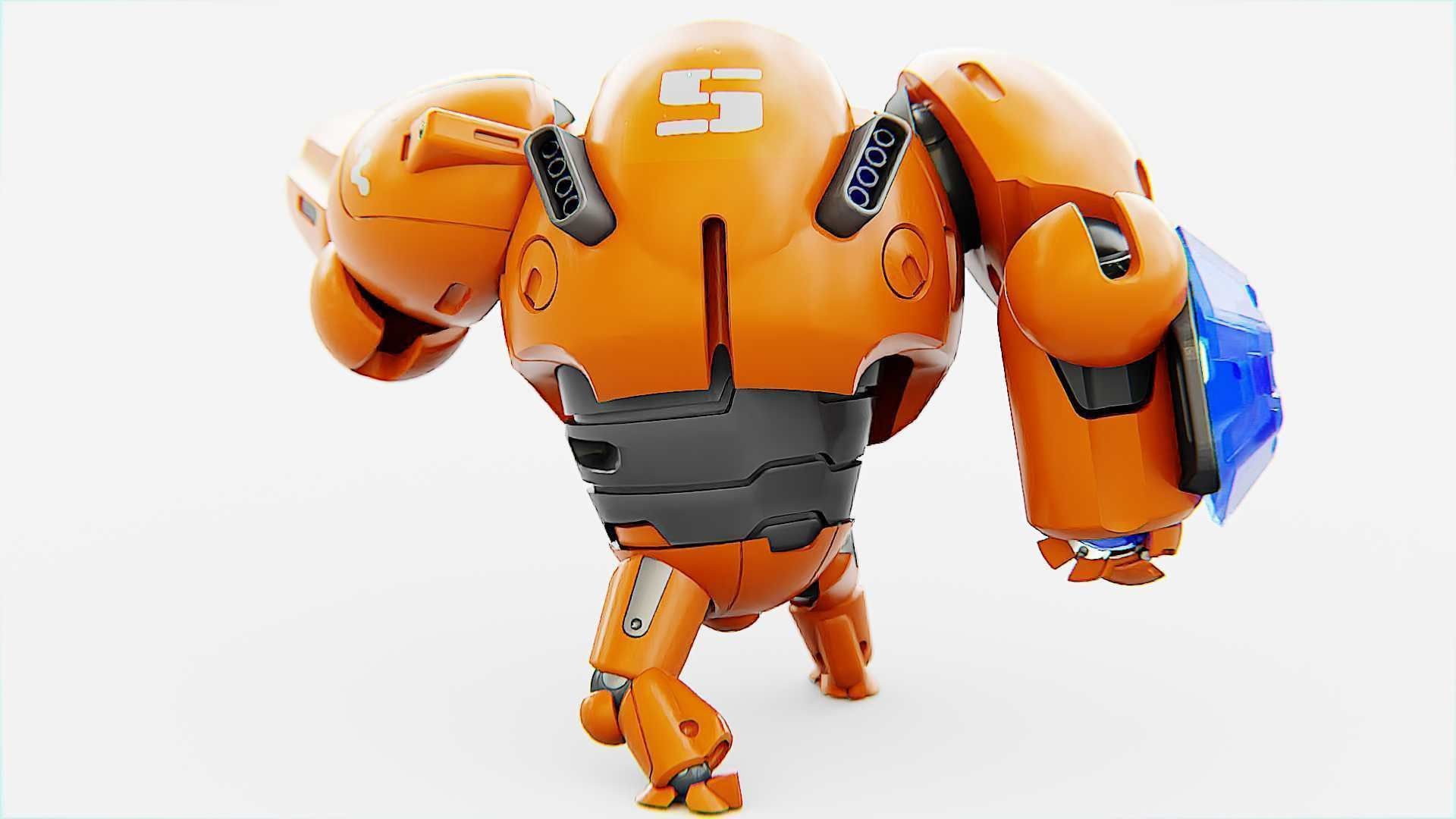 BATTLE DROID ECHO-MAX RIGGED 3D model_10