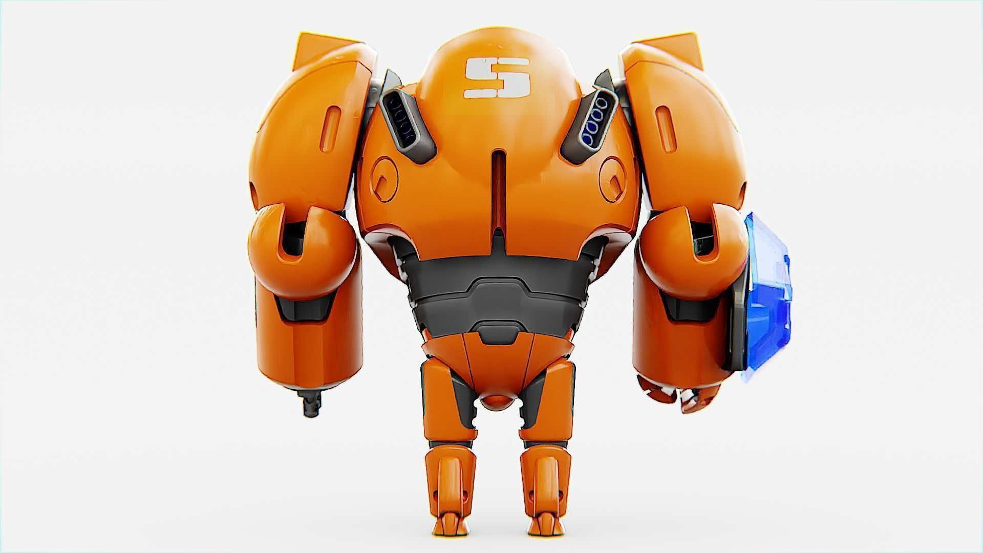 BATTLE DROID ECHO-MAX RIGGED 3D model_29